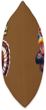 Turkey Trot 5K Funny Thanksgiving Runner Race Day Throw Pillow - Image 2