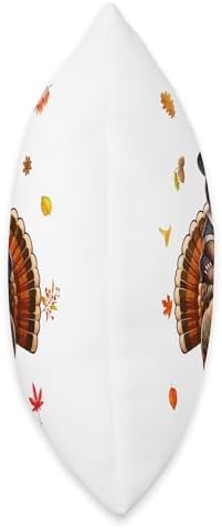 Sloth Riding Turkey Thanksgiving Fall Leaves Owner Kids Throw Pillow - Image 2