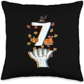 Number 7 Matching 67 Meme Thanksgiving 6 7 Men Women Kids Throw Pillow by Unknown