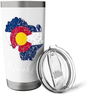 COLORADO State Flag Turkey Thanksgiving Home Celebrations Stainless Steel Insulated Tumbler - Image 5