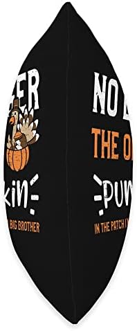 Brother: No Longer The Only Pumpkin In The P... Thanksgiving Throw Pillow - Image 2