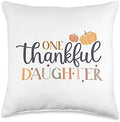 Thankful Mini Mama Matching Fall Retro Vintage Thanksgiving Throw Pillow by Unknown