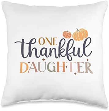 Thankful Mini Mama Matching Fall Retro Vintage Thanksgiving Throw Pillow by Unknown