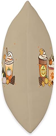 Corgi Coffee Pumpkin Spice Dog Lovers Fall Thanksgiving Throw Pillow - Image 2