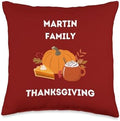 18 Loves Martin Family Matching Thanksgiving Throw Pillow, 16x16, Multicolor by Unknown