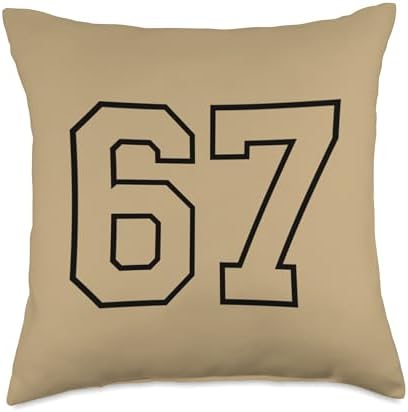 Thanksgiving 67 Six Seven Meme Thankful for Six Seven Turkey Throw Pillow by Unknown