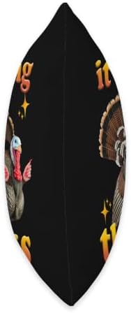 Funny Turkey With Nails It’s Giving Thanks Thanksgiving Throw Pillow - Image 2