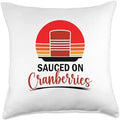 Canned Cranberry Sauce Cranberry Jelly Throw Pillow by Unknown