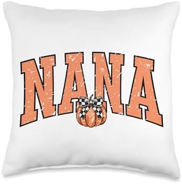 Cute Nana with pumpkin design Fall, Halloween, Thanksgiving Throw Pillow by Unknown