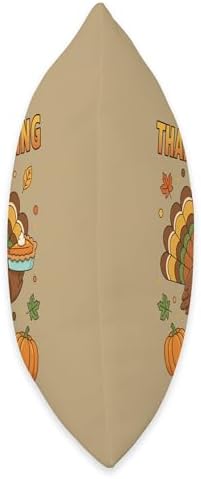 Happy Thanksgiving Turkey Holding Pie, Cute Turkey Day Throw Pillow - Image 2