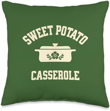 Sweet Potato Green Bean Casserole Thanksgiving Throw Pillow by Unknown