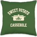 Sweet Potato Green Bean Casserole Thanksgiving Throw Pillow by Unknown