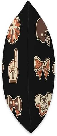 Coquette Bow Game Day Touchdown Fall Football Thanksgiving Throw Pillow - Image 2