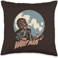 Universal Monsters Wolfman Moon Throw Pillow
