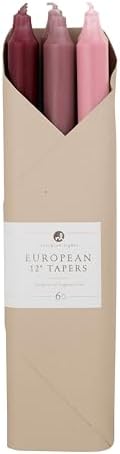 Northern Lights Candles - 12" 6pk Taper Combo - Heirloom Petals - 72749 by Unknown