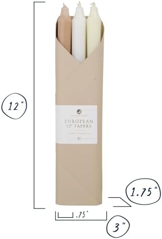 Northern Lights Candles - 12" 6pk Taper Combo - Linen Closet - 72743 - Image 3