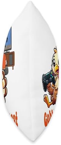 Gobble, Game, Repeat, Gamer Thanksgiving Turkey Throw Pillow - Image 2