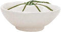 Boston International Pumpkin-Shaped Ceramic Bowl Thanksgiving Dinnerware Serving Dish, Largel, White & Green by BostonInternational
