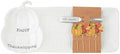 Mud Pie Hostess Set, Pumpkin, tray 6 1/4" x 15" | spreader 5 1/2" | toothpick 3" by MudPie