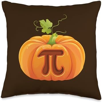 Pumpkin Pi Pie Math Teacher Halloween Costume Thanksgiving Throw Pillow by Unknown