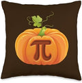 Pumpkin Pi Pie Math Teacher Halloween Costume Thanksgiving Throw Pillow by Unknown