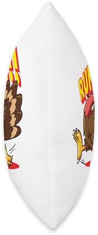 Funny Thanksgiving Turkey RUNNN Holiday Humor Throw Pillow - Image 2