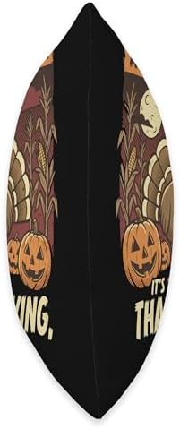 Horror Thanksgiving Turkey with Creepy Pumpkins Throw Pillow - Image 2