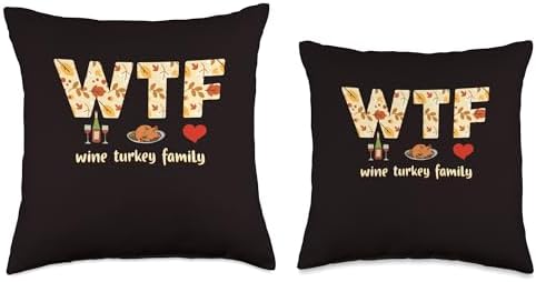 Thankful Grateful Blessed Thanksgiving Turkey Day Apparel Throw Pillow - Image 3