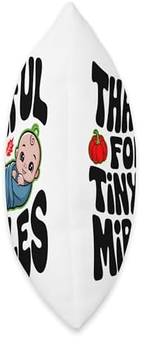 Thankful For Tiny Miracles, Family Kids Thanksgiving Throw Pillow - Image 2