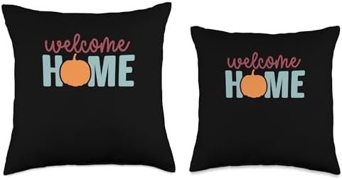Welcome Home Fall Vibes Autumn Thanksgiving Throw Pillow - Image 3