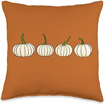 Hello Pumpkins Thanksgiving Autumn Fall Halloween Thankful Throw Pillow by Unknown