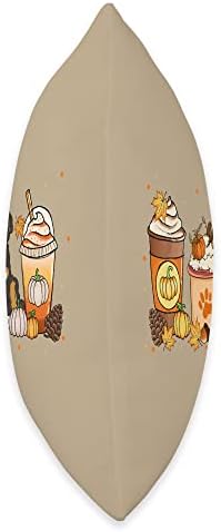 Bernedoodle Coffee Pumpkin Spice Dog Lover Fall Thanksgiving Throw Pillow - Image 2