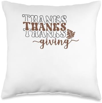 Thanksgiving Leaf Celebration Fall Vibes Throw Pillow by Unknown