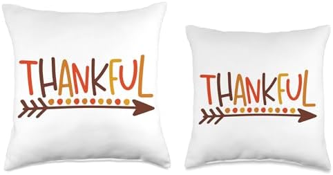 Thankful Thanksgiving Cute Gift Fall Autumn Nice Thankful Throw Pillow, 18x18, Multicolor - Image 3