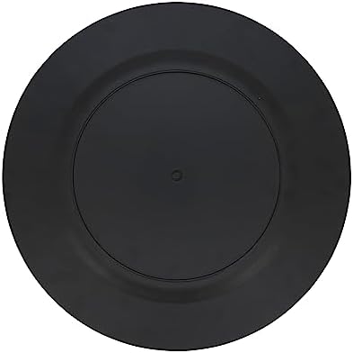 SARO LIFESTYLE Decorative Charger Plates, 13” Round Plastic Charger Plates, Set of 4 – Elegant Table Décor for Events, Weddings & Home Dining, White - Image 2