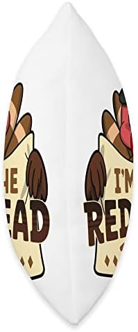 I'm the redhead turkey family matching thanksgiving Throw Pillow - Image 2