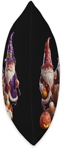 Cute Gnome Thanksgiving Halloween Party - Fun Good Luck Gift Throw Pillow - Image 2