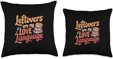 Funny Thanksgiving Leftovers are My Love Language Throw Pillow - Image 3