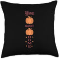 Home Sweet Home Pumpkin Fall Vibes Autumn Thanksgiving Throw Pillow by Unknown