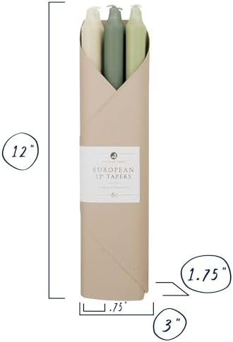 Northern Lights Candles - 12" 6pk Taper Combo - Cottage Vines - 72750 - Image 3