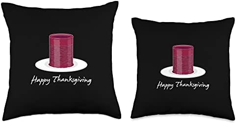 Canned Cranberry Jellied Sauce Throw Pillow - Image 3