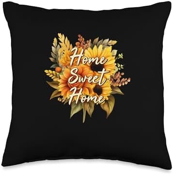 Home Sweet Home Fall Vibes Autumn Thanksgiving Throw Pillow by Unknown
