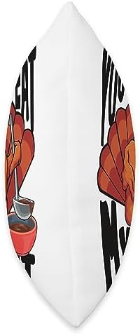 Funny Thanksgiving Beat my Meat Gobble Design You Can't Beat My Meat Funny Gobble Thanksgiving Turkey Men Throw Pillow, 16x16, Multicolor - Image 2
