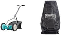 American Lawn Mower Company 14-Inch 5-Blade Push Reel Lawn Mower with Grass Catcher & Storage Cover Bag Bundle