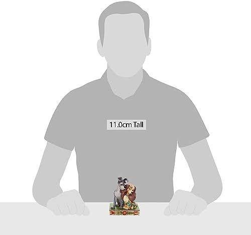 Enesco Disney Traditions by Jim Shore Lady and the Tramp Love Figurine, 4.5 Inch, Multicolor