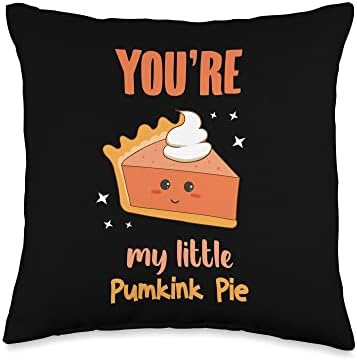 Cute you’re my little pumpkin pie funny kawaii style Throw Pillow by Unknown