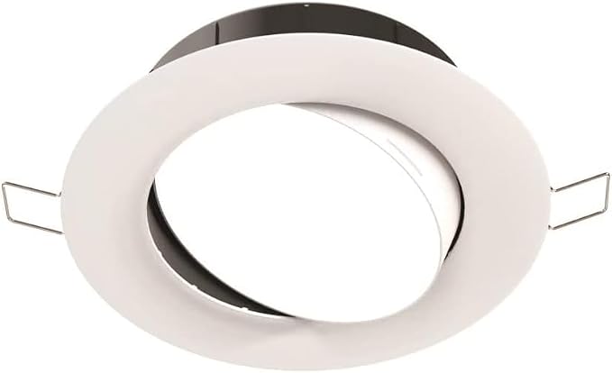Juno WF4C ADJ TUWH MW M6 Smart LED Wafer Downlight, 2700K-5000K Tunable White, Dimmable, Zigbee or Bluetooth Connection, Use with Alexa, Google Home, SmartThings, Adjustable, 4 Inch, Matte White