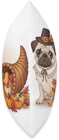 Thanksgiving Pug Throw Pillow - Image 2