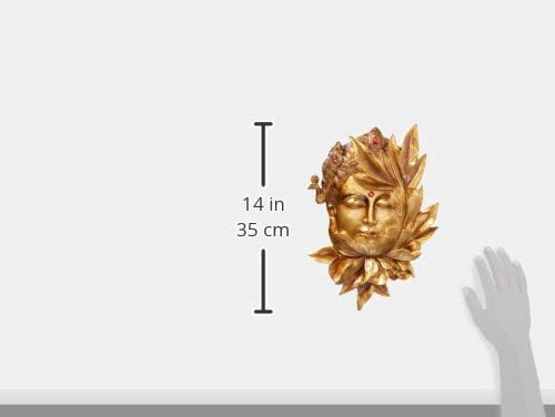Design Toscano Enlightened Deities Wall Sculptures: Guan Yin, 12 Inch, Gold