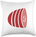 Large Spiral Ham Throw Pillow by Unknown